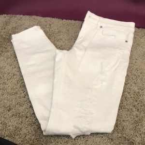 COPY - Express White Legging Mid Rise Jean